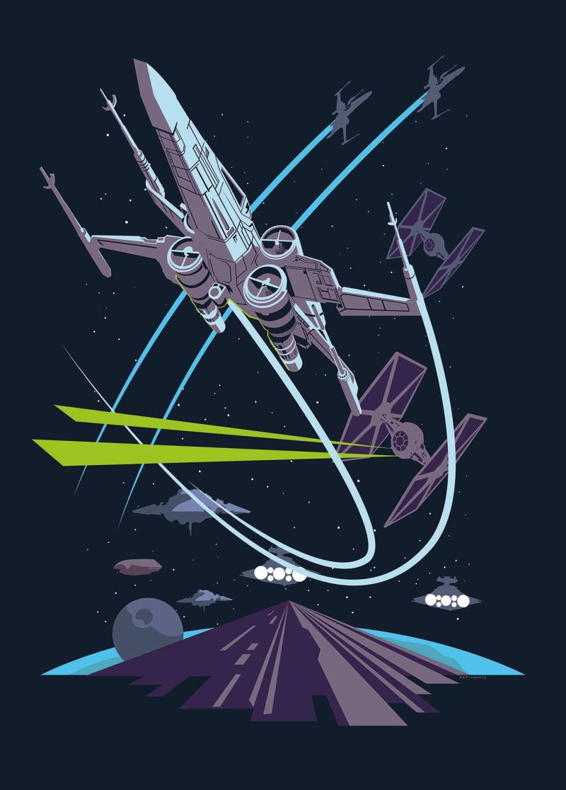 Komar Poster »Star Wars Classic Vector X-Wing«, Star Wars, (1 St.), Kinderzimmer, Schlafzimmer, Wohnzimmer von Komar