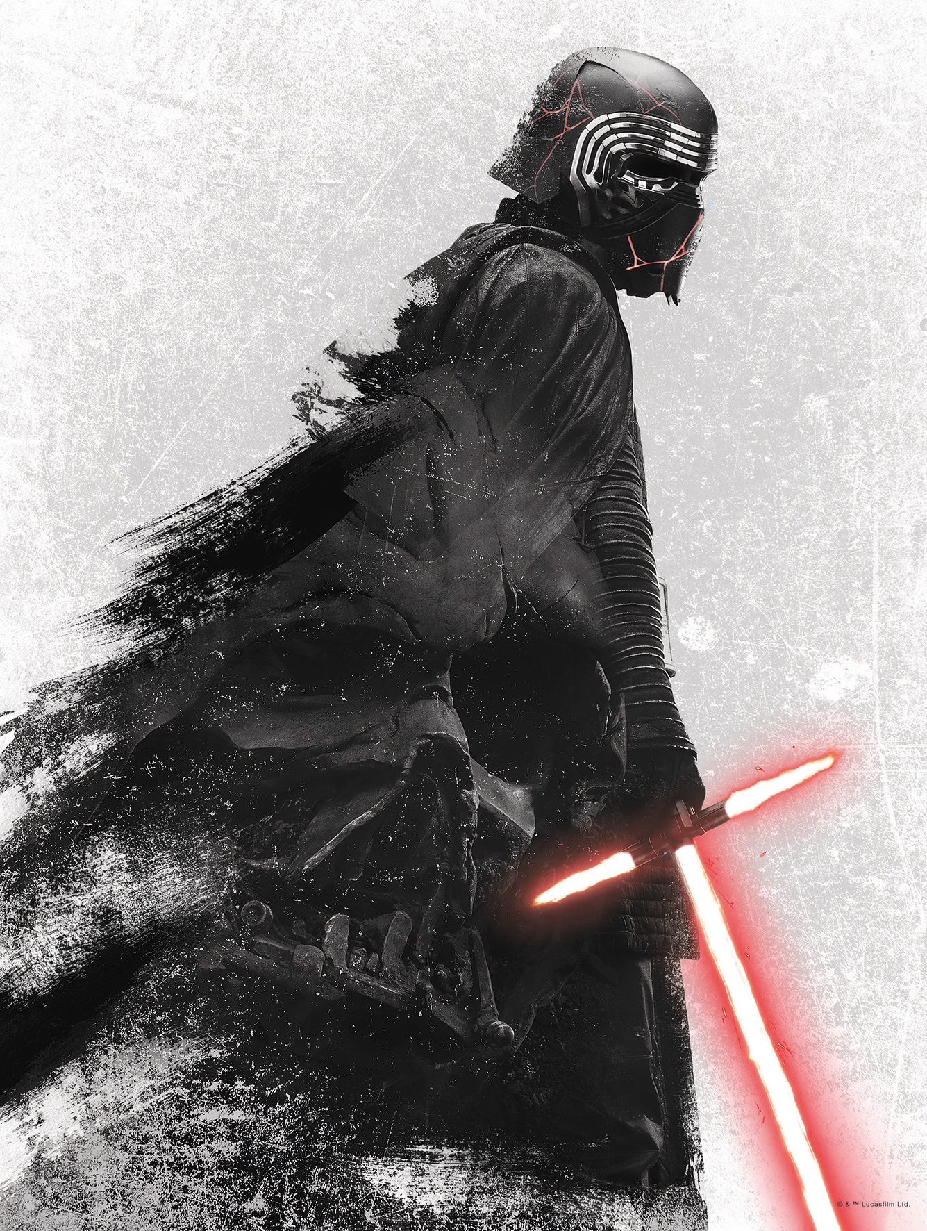 Komar Poster »Star Wars EP9 Kylo Vader Shadow«, Star Wars, (1 St.), Kinderzimmer, Schlafzimmer, Wohnzimmer von Komar