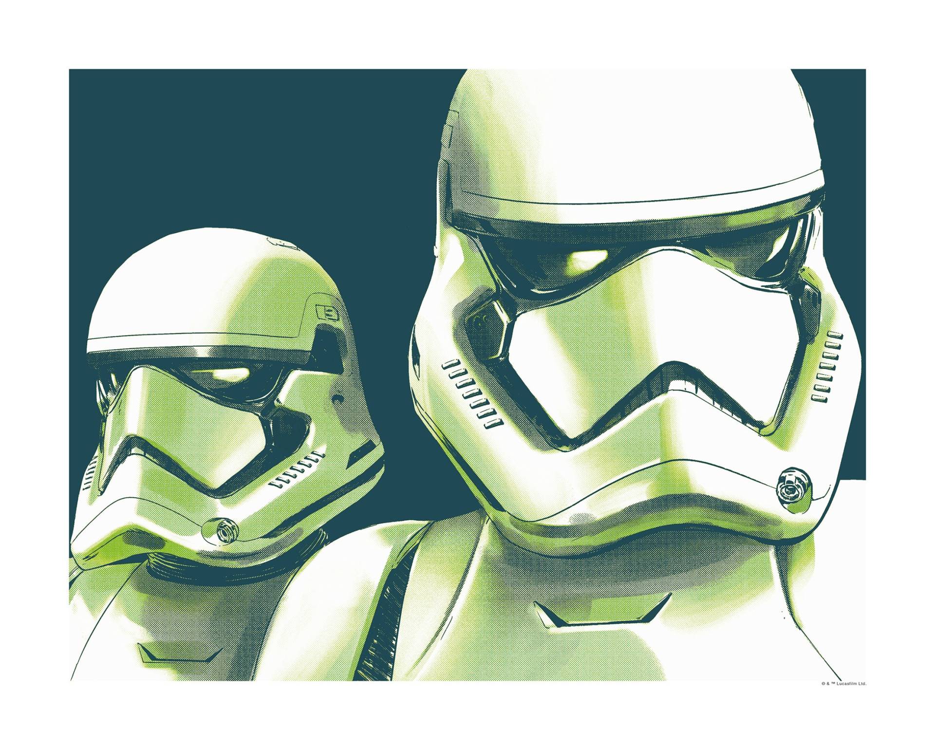 Komar Poster »Star Wars Faces Stormtrooper«, Star Wars, (1 St.), Kinderzimmer, Schlafzimmer, Wohnzimmer von Komar