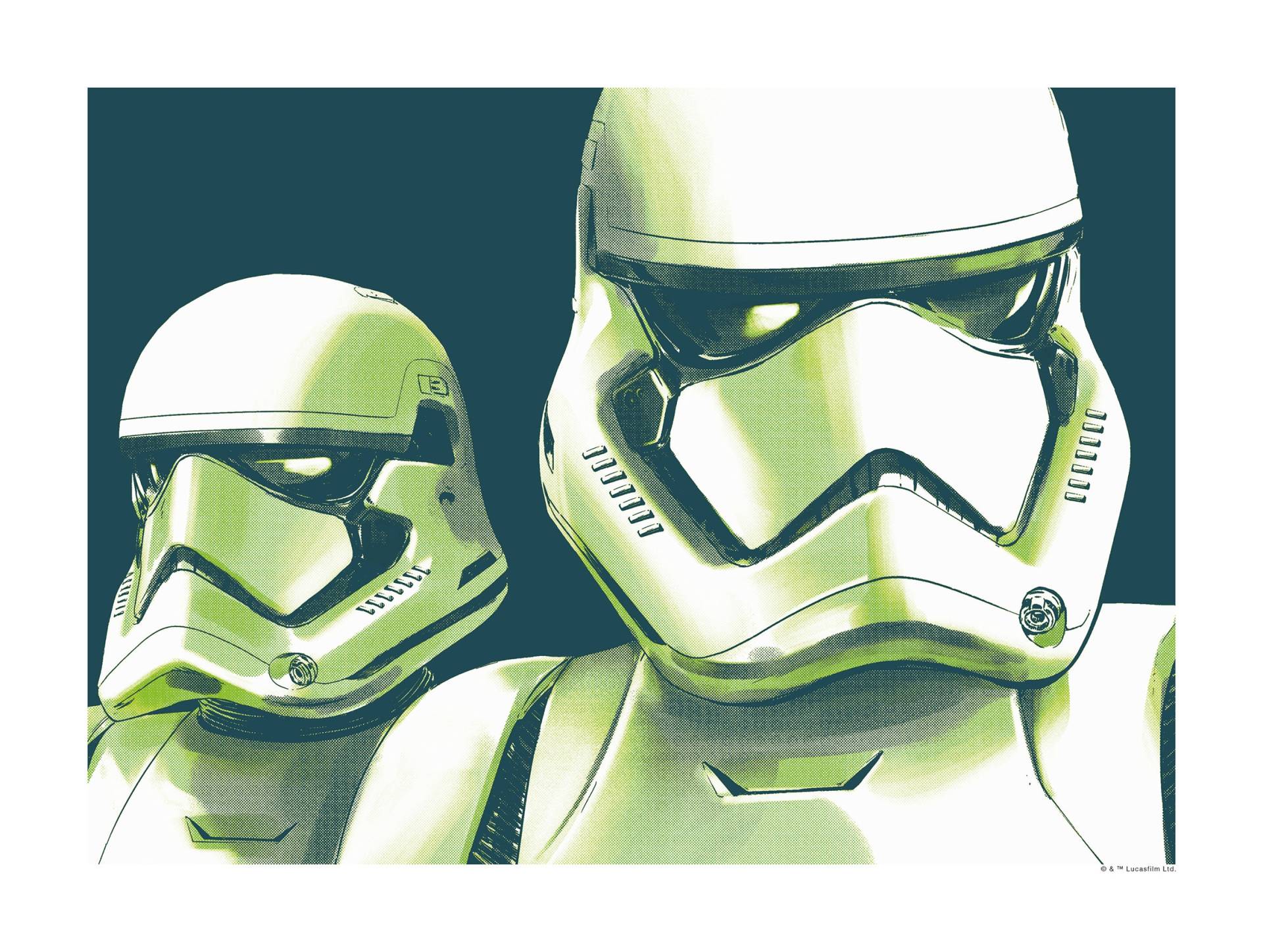 Komar Poster »Star Wars Faces Stormtrooper«, Star Wars, (1 St.), Kinderzimmer, Schlafzimmer, Wohnzimmer von Komar