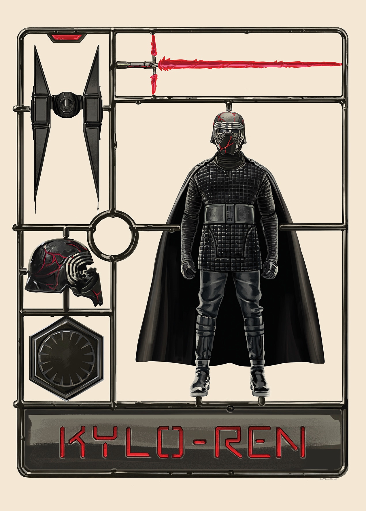 Komar Bild »Star Wars Toy Kylo«, Star Wars, (1 St.), Wandbild zur Dekoration im Kinderzimmer - ohne Rahmen von Komar