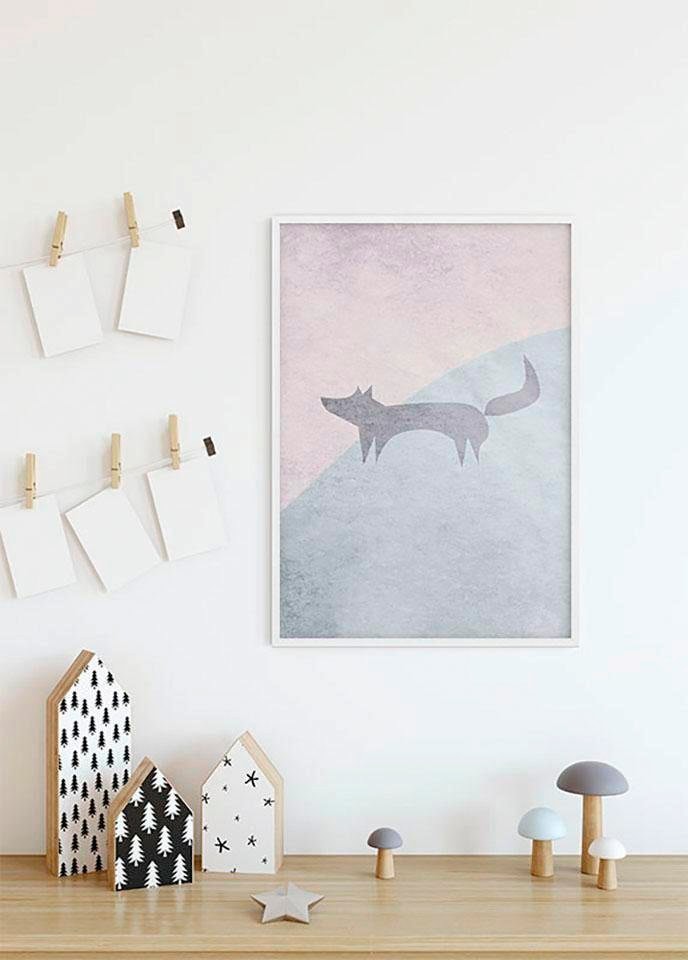 Komar Poster »Wild and Free Fox«, Tiere, (1 St.), Kinderzimmer, Schlafzimmer, Wohnzimmer von Komar