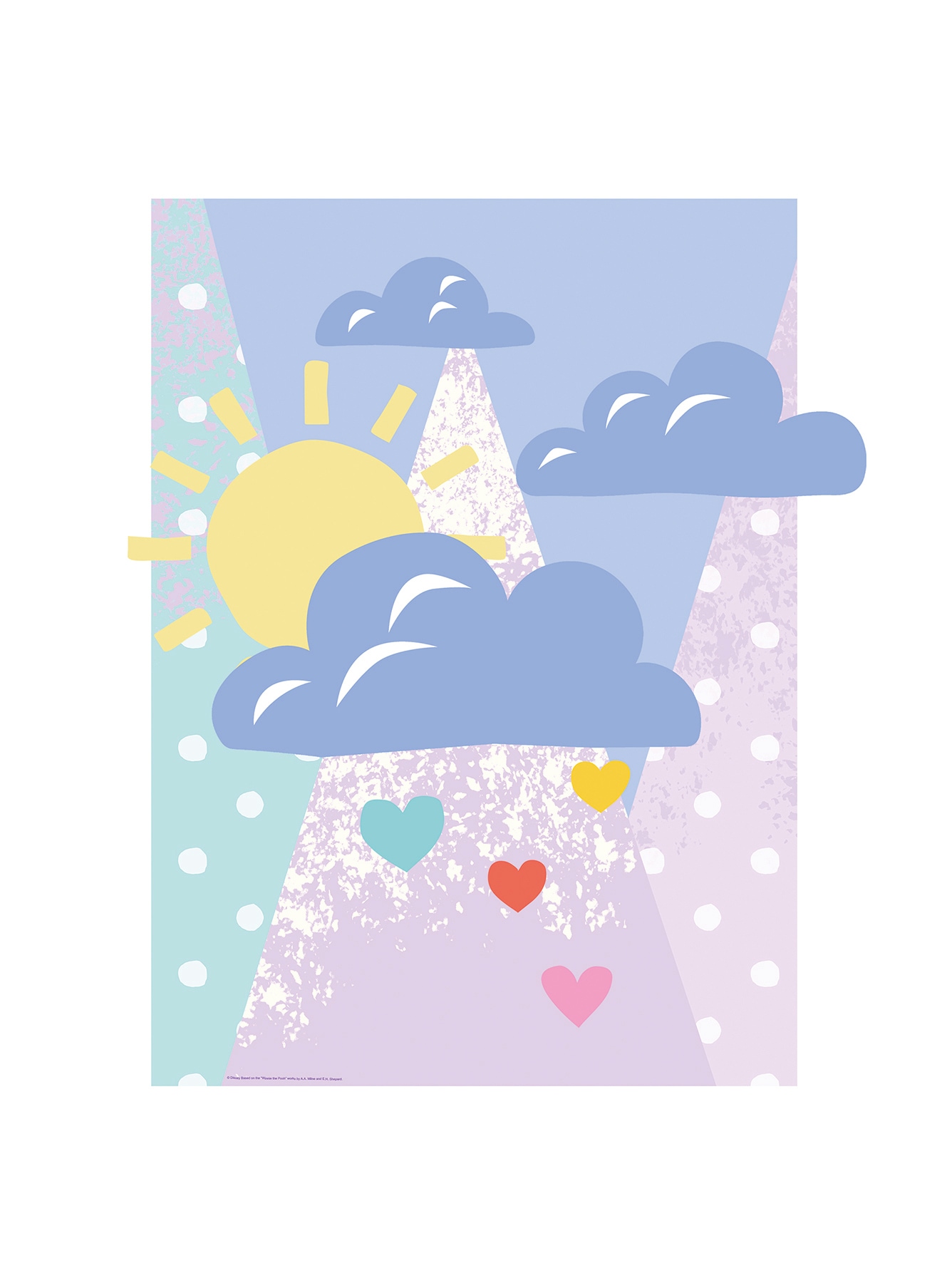 Komar Poster »Winnie Pooh Clouds«, Disney, (1 St.), Kinderzimmer, Schlafzimmer, Wohnzimmer von Komar