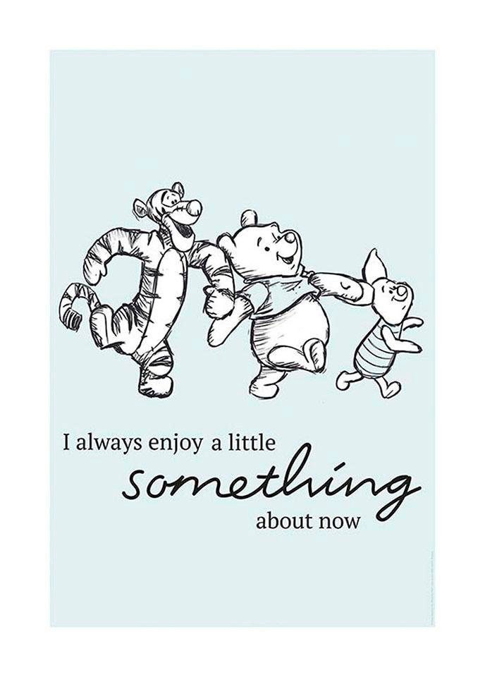 Komar Poster »Winnie Pooh Little Something«, Disney, (1 St.), Kinderzimmer, Schlafzimmer, Wohnzimmer von Komar