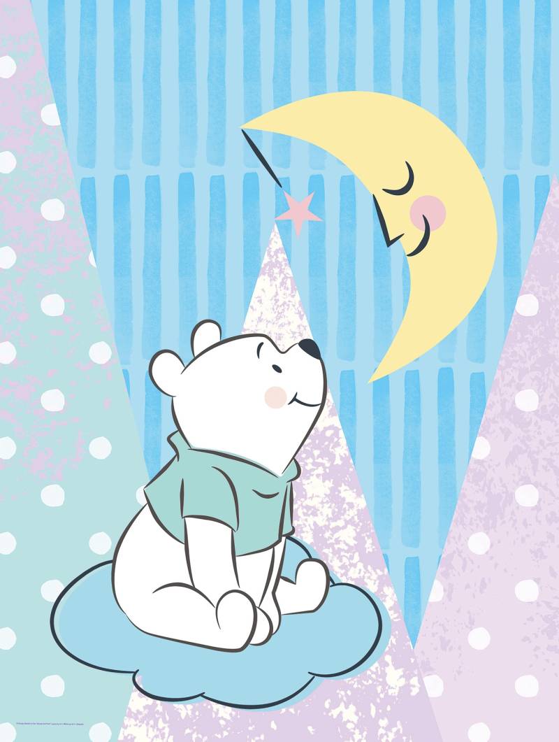 Komar Poster »Winnie Pooh Moon«, Disney, (1 St.), Kinderzimmer, Schlafzimmer, Wohnzimmer von Komar