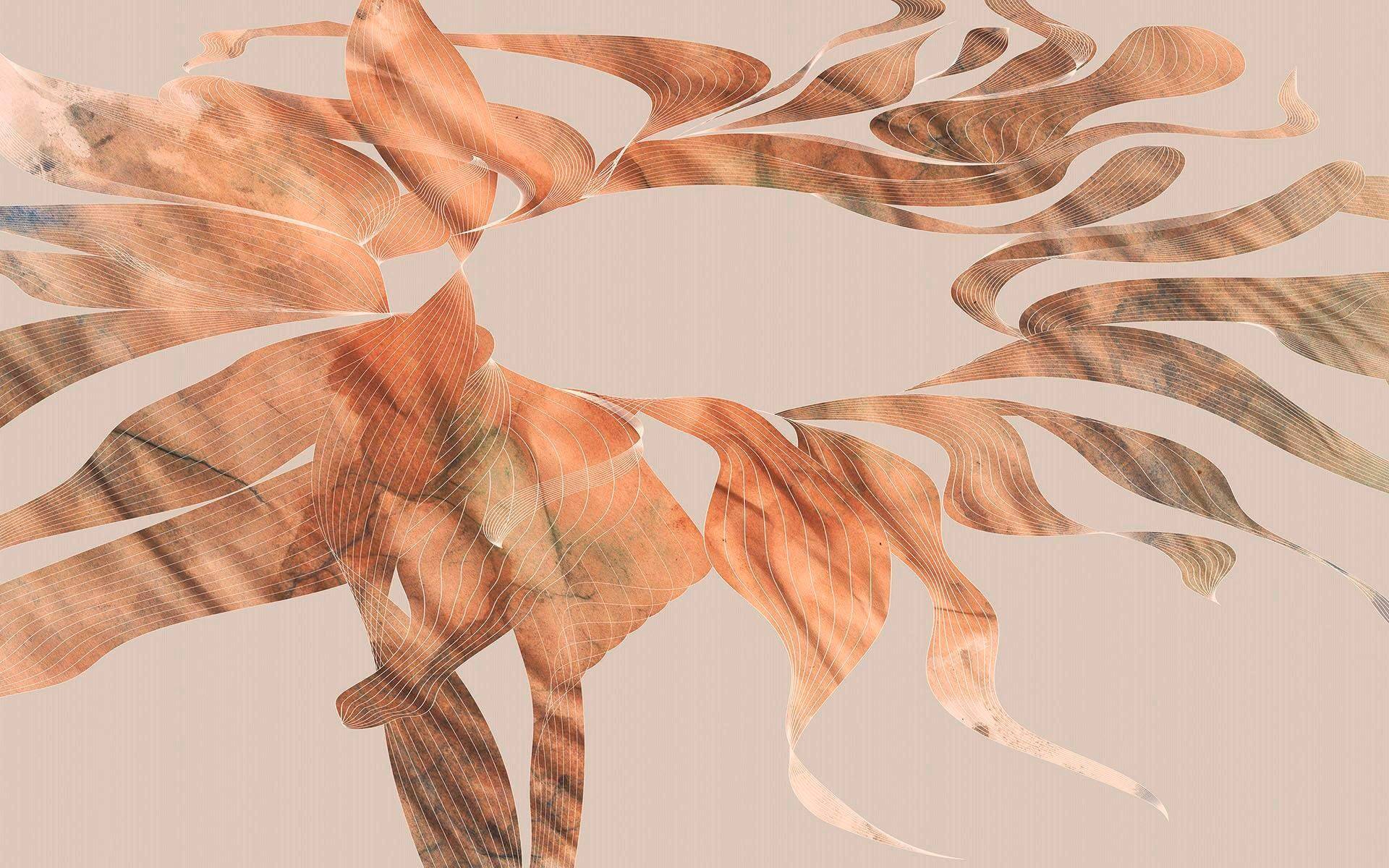 Komar Vliestapete »Digitaldruck Vlies - Autumn Leaves - Grösse 400 x 250 cm«, bedruckt, Wohnzimmer, Schlafzimmer von Komar