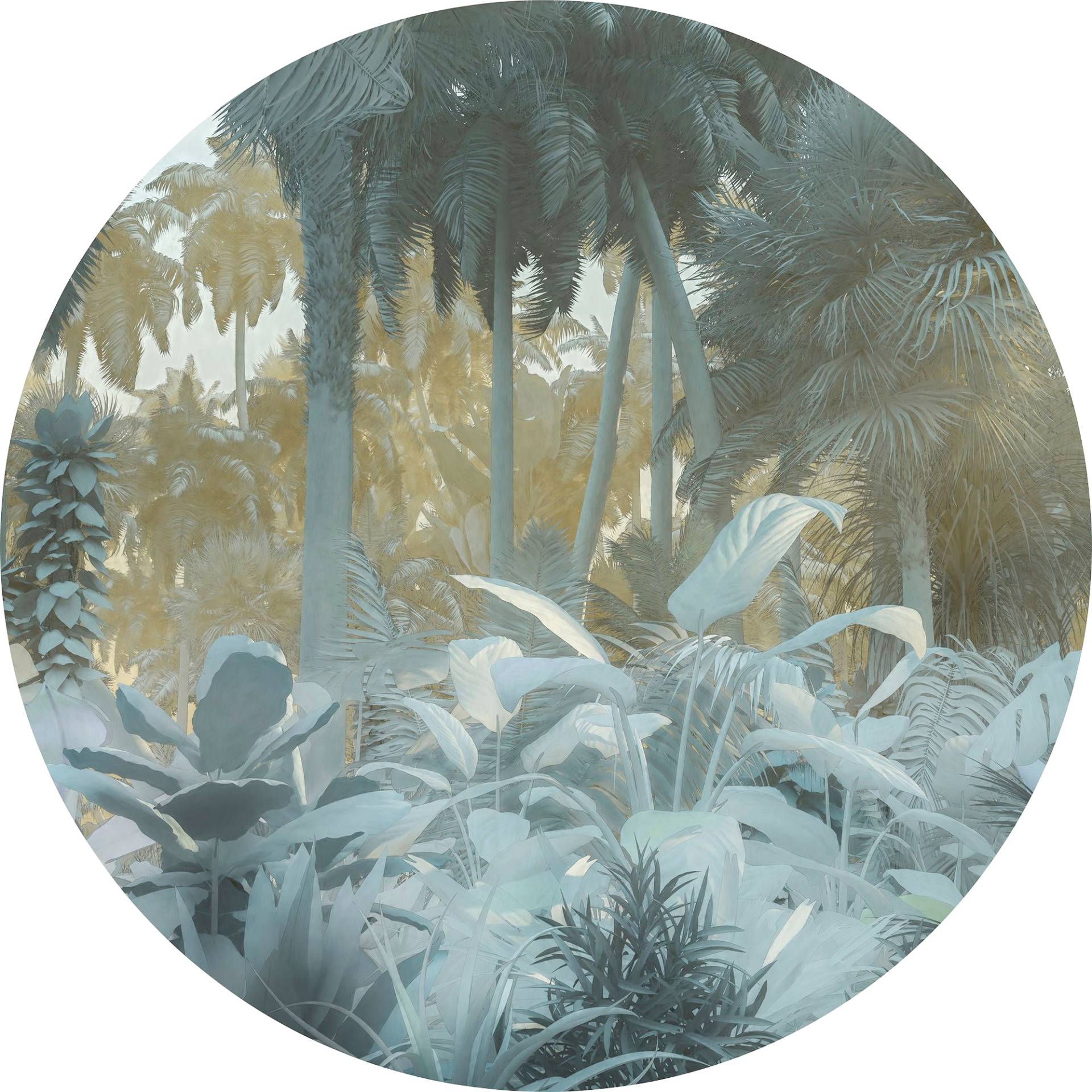 Komar Vliestapete »Exotic Jungle«, 125x125 cm (Breite x Höhe), rund und selbstklebend von Komar