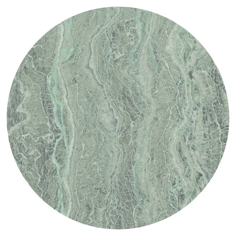 Komar Vliestapete »Vlies selbstklebend - Green Marble - Grösse 125 x 125 cm«, bedruckt, Wohnzimmer, Schlafzimmer von Komar