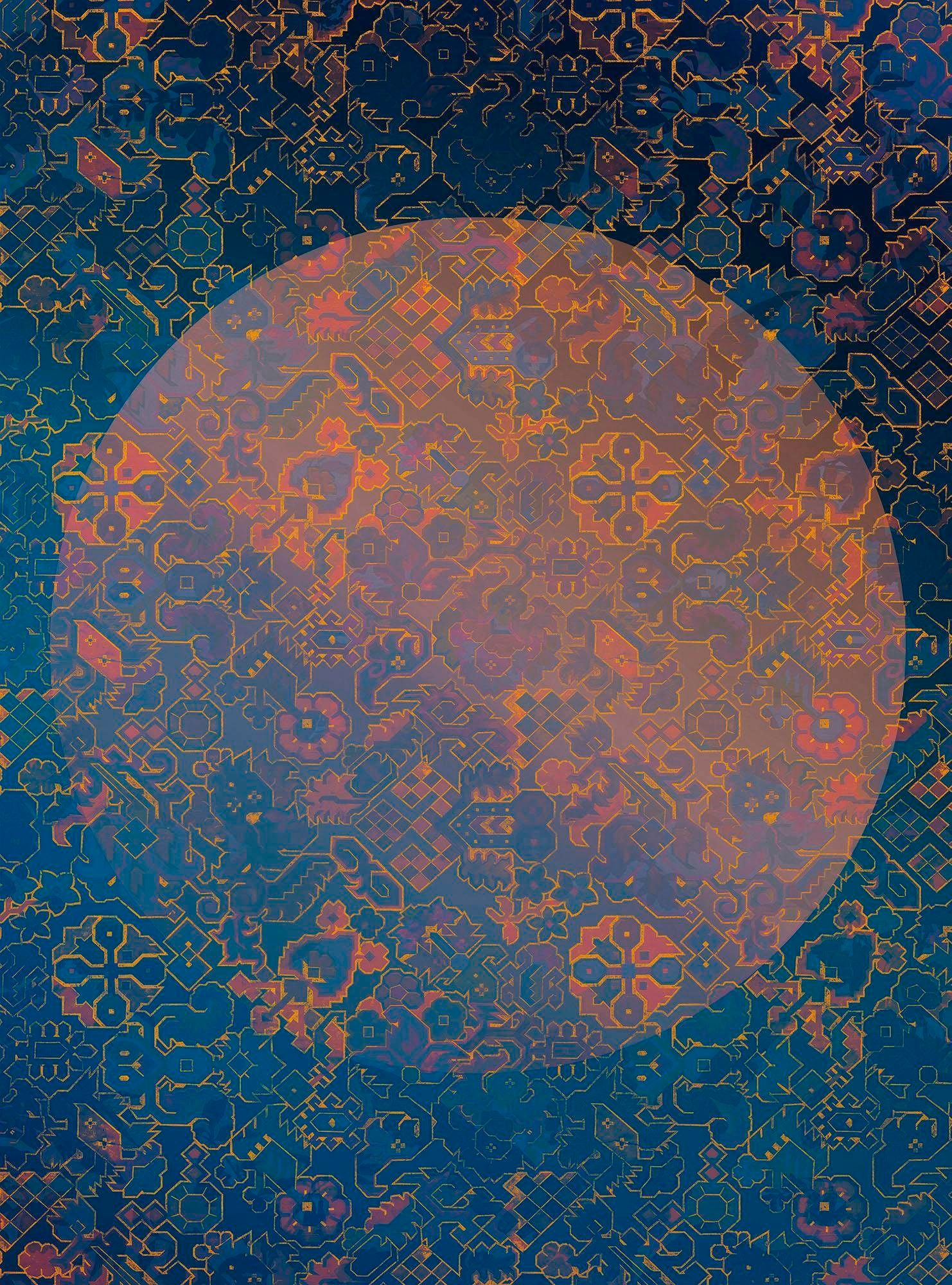 Komar Vliestapete »Digitaldruck Vlies - La Lune - Grösse 200 x 270 cm«, bedruckt, Wohnzimmer, Schlafzimmer von Komar