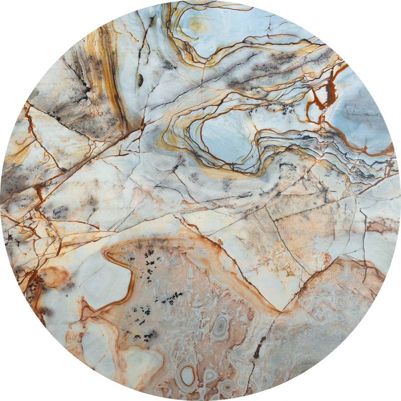 Komar Vliestapete »Marble Sphere«, 125x125 cm (Breite x Höhe), rund und selbstklebend von Komar