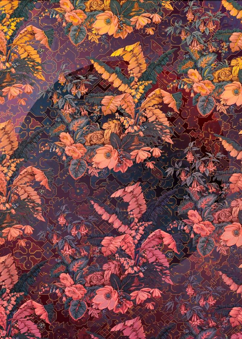 Komar Vliestapete »Orient Violet«, 200x270 cm (Breite x Höhe) von Komar