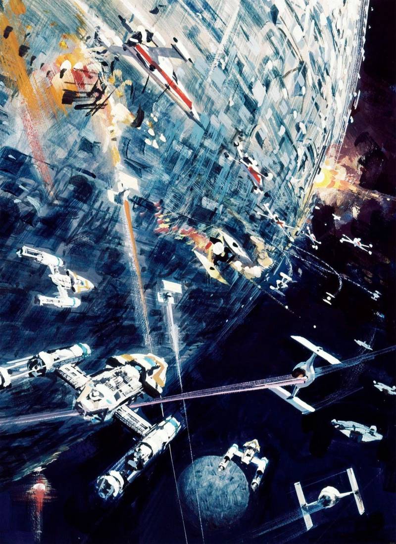 Komar Vliestapete »Star Wars Classic Dogfight«, 200x275 cm (Breite x Höhe), Vliestapete, 100 cm Bahnbreite von Komar