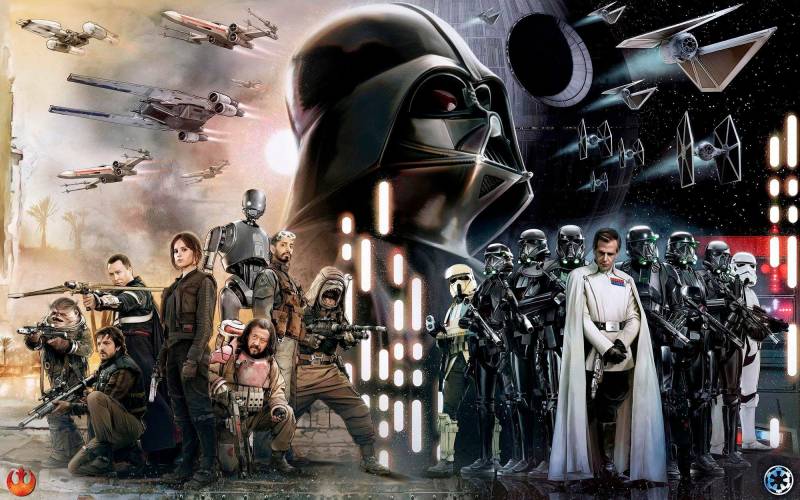 Komar Vliestapete »Star Wars Collage«, 400x250 cm (Breite x Höhe), Vliestapete, 100 cm Bahnbreite von Komar