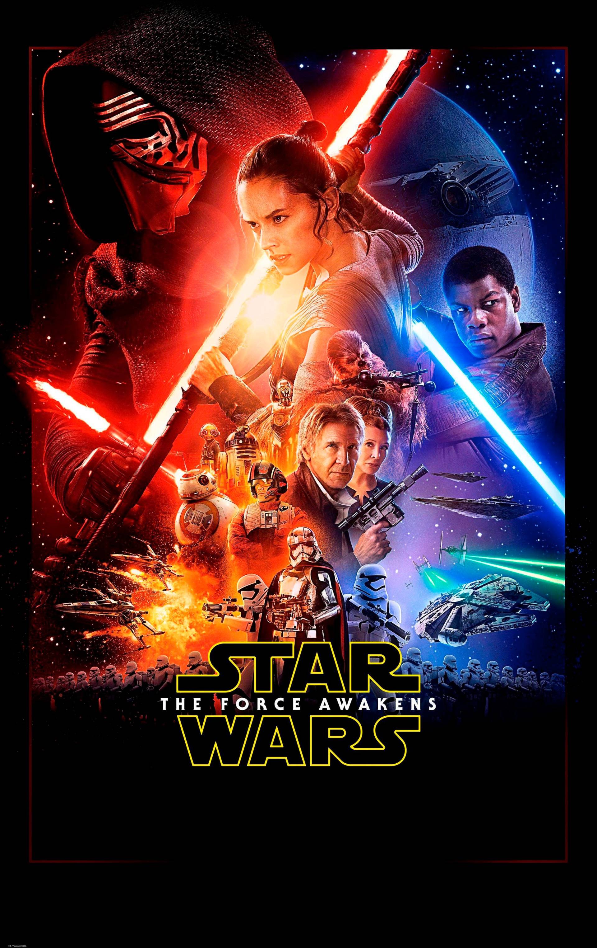 Komar Vliestapete »Star Wars EP7 Official Movie Poster«, 120x200 cm (Breite x Höhe), Vliestapete, 100 cm Bahnbreite von Komar