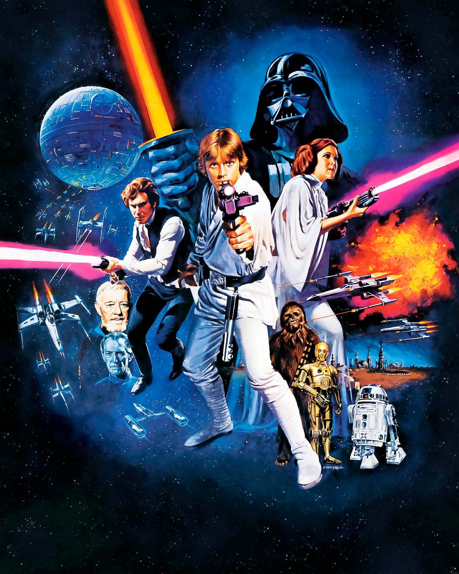 Komar Vliestapete »Star Wars Poster Classic 1«, 200x250 cm (Breite x Höhe), Vliestapete, 100 cm Bahnbreite von Komar