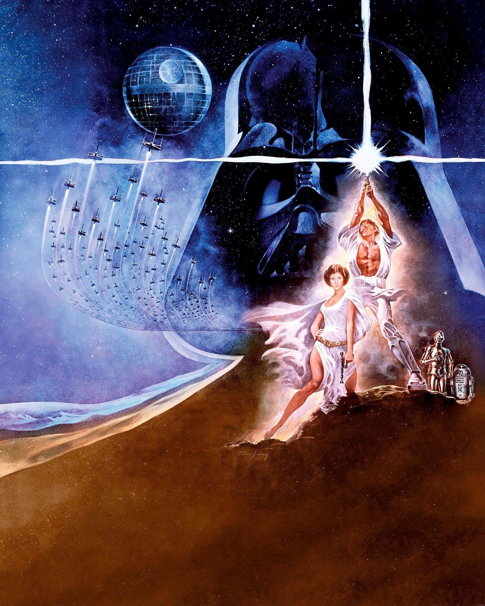 Komar Vliestapete »Star Wars Poster Classic2«, 200x250 cm (Breite x Höhe), Vliestapete, 100 cm Bahnbreite von Komar