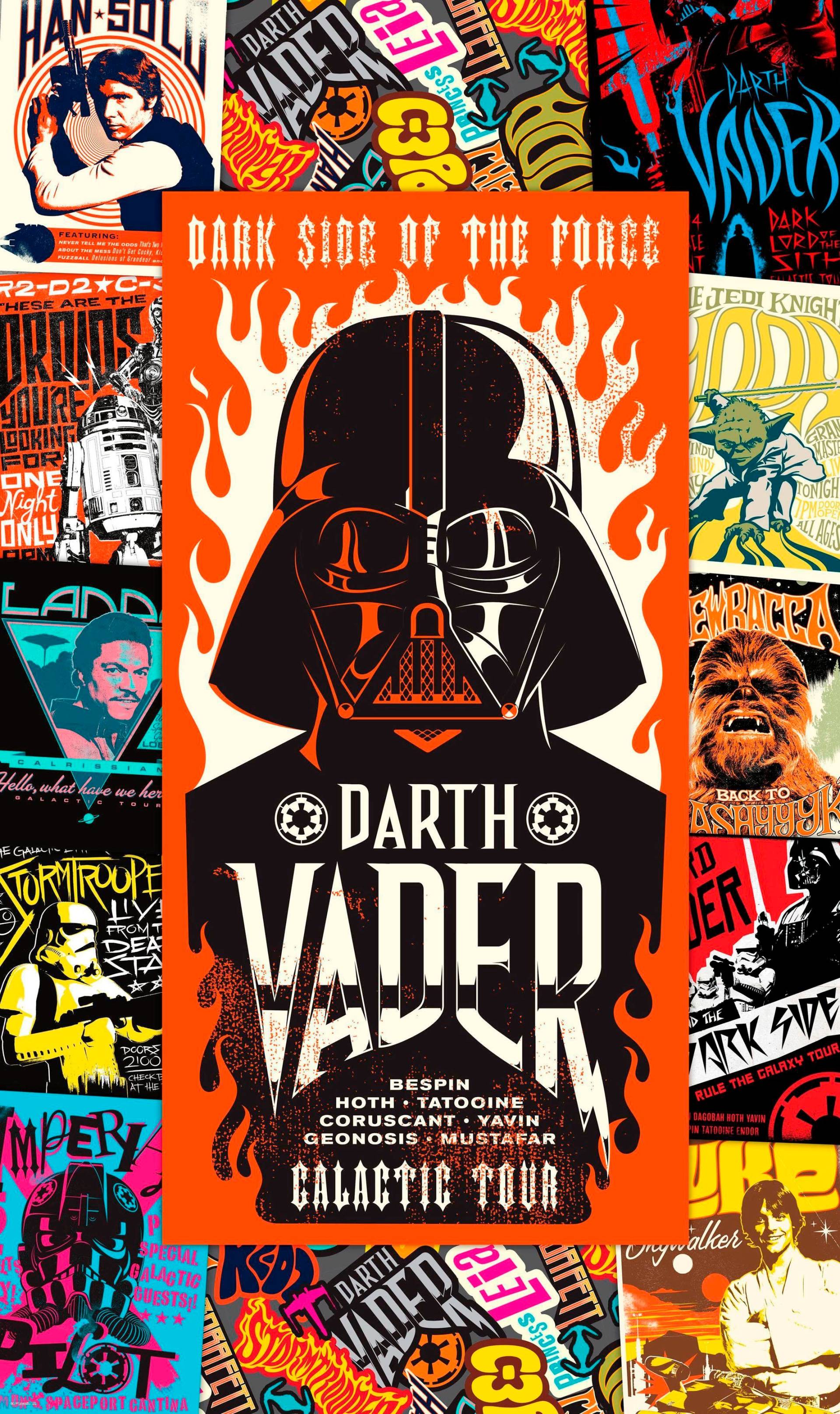 Komar Vliestapete »Star Wars Rock On Posters«, 120x200 cm (Breite x Höhe), Vliestapete, 100 cm Bahnbreite von Komar