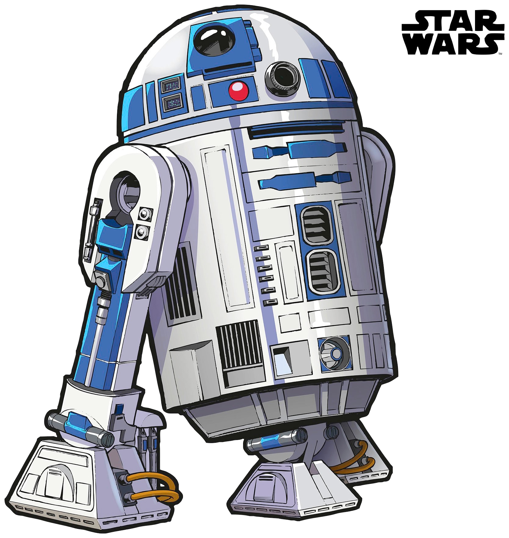 Komar Vliestapete »Selbstklebende Vlies - Star Wars XXL R2D2 - Grösse 127 x 120 cm«, bedruckt, Kinderzimmer von Komar