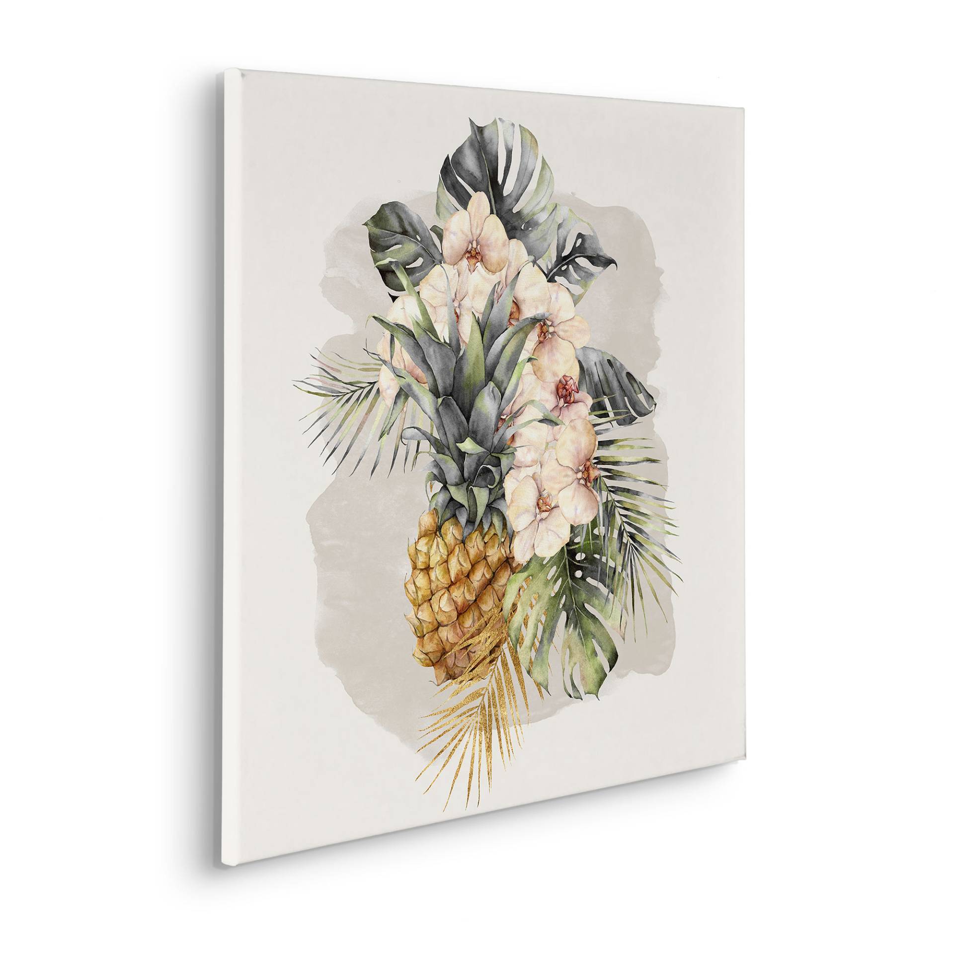 Komar Leinwandbild »Ananas Mûr - Grösse 60 x 60 cm«, Natur, (1 St.), Keilrahmenbild mi Echtholzrahmen von Komar