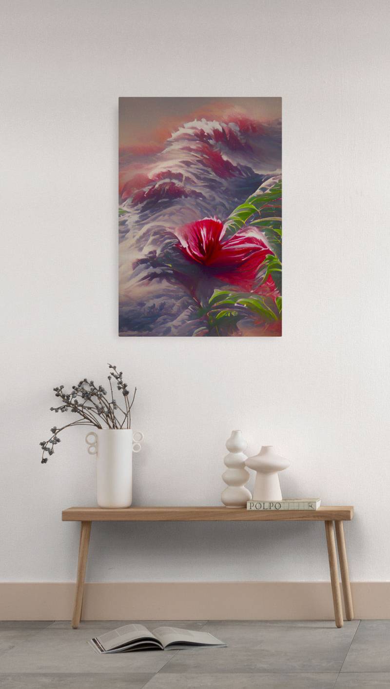 Komar Leinwandbild »Blossom Wave - Grösse 40 x 60 cm«, Natur, (1 St.), Keilrahmenbild mi Echtholzrahmen von Komar