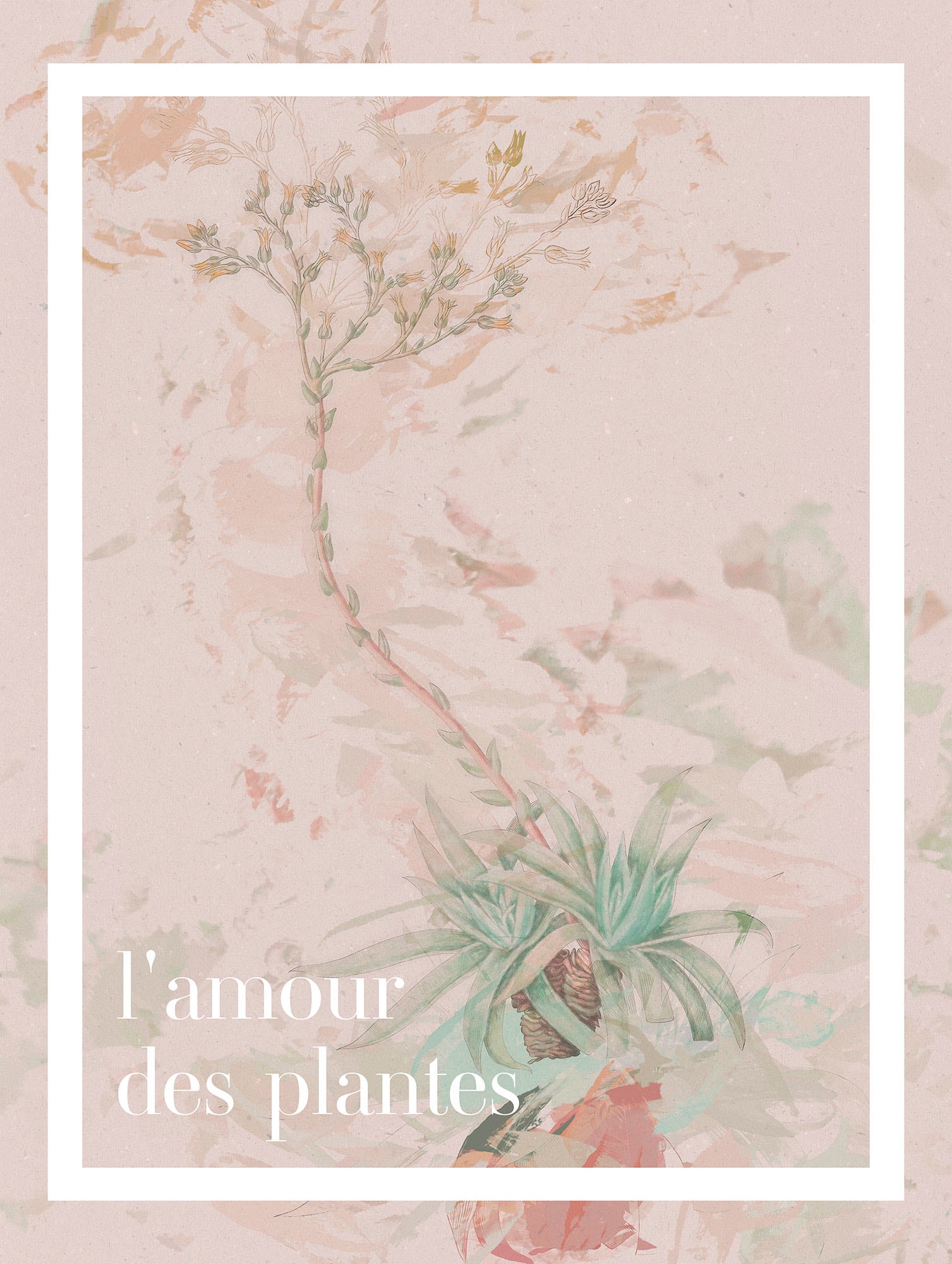 Komar Wandbild »L'amour des plantes«, (1 St.), Deutsches Premium-Poster Fotopapier mit seidenmatter Oberfläche und hoher Lichtbeständigkeit. Für fotorealistische Drucke mit gestochen scharfen Details und hervorragender Farbbrillanz. von Komar