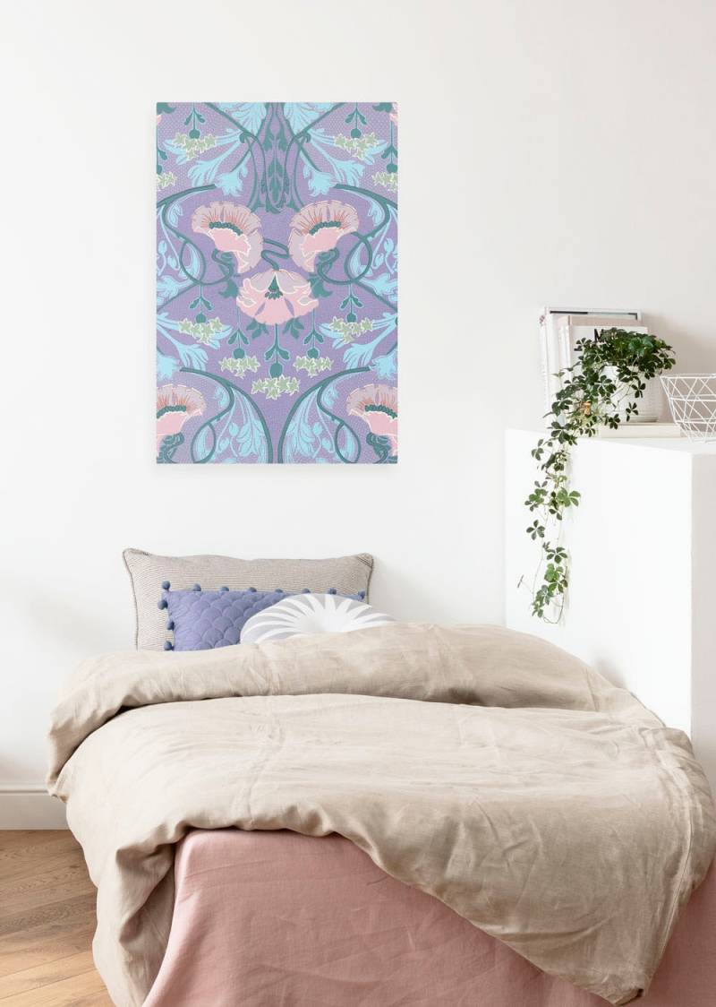 Komar Leinwandbild »Mandala Mauve - Grösse 60 x 90 cm«, Natur, (1 St.), Keilrahmenbild mi Echtholzrahmen von Komar