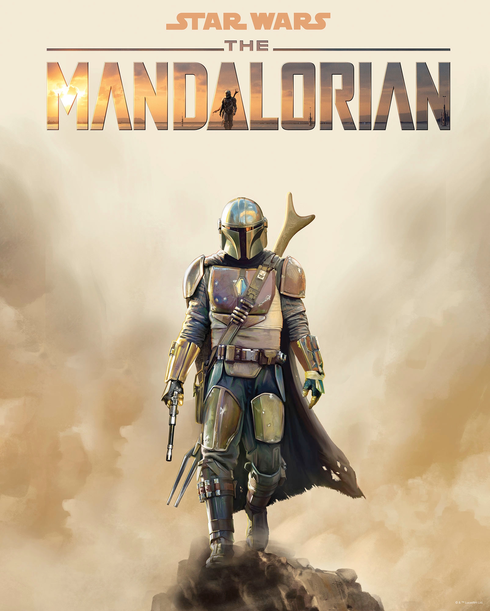 Komar Wandbild »Mandalorian Movie Poster«, Disney-Star Wars, (1 St.), Kinderzimmer, Schlafzimmer, Wohnzimmer von Komar