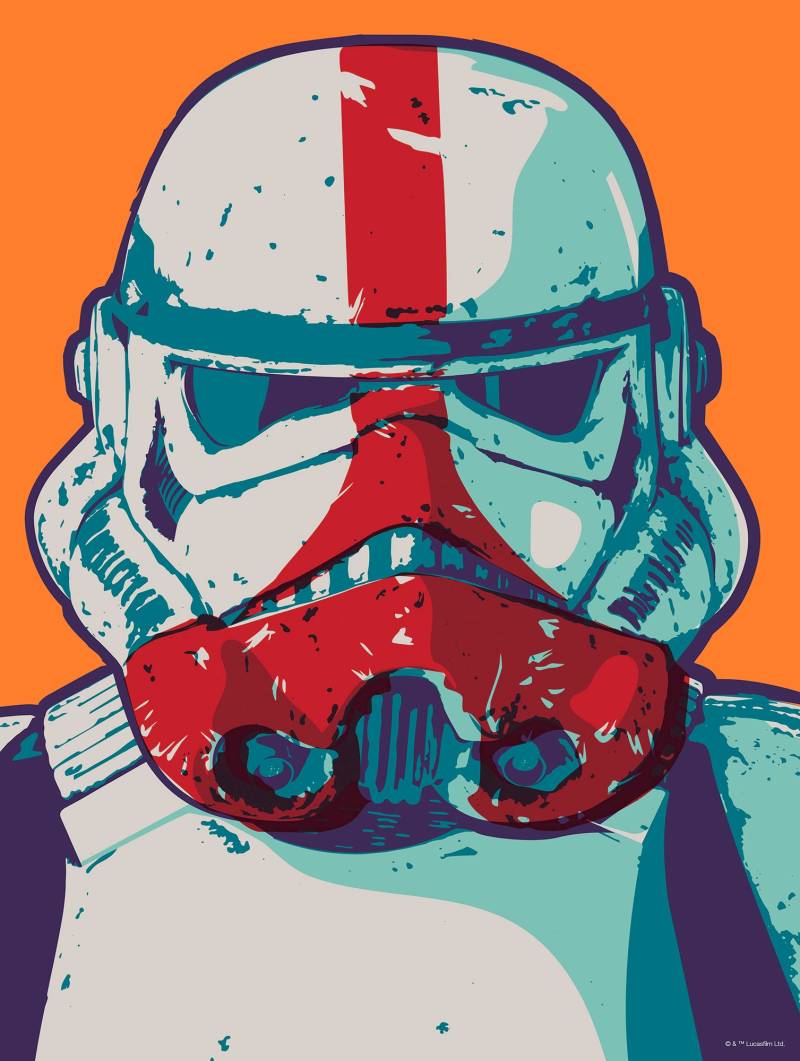 Komar Wandbild »Mandalorian Pop Art Stormtrooper«, Disney-Star Wars, (1 St.), Kinderzimmer, Schlafzimmer, Wohnzimmer von Komar