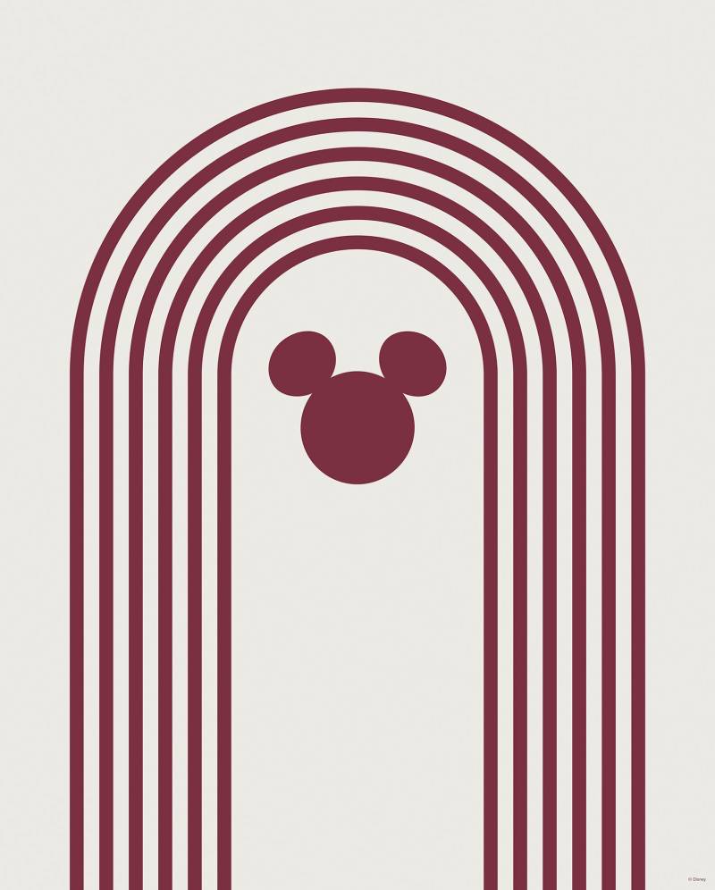 Komar Wandbild »Minimal Mickey«, (1 St.), Deutsches Premium-Poster Fotopapier mit seidenmatter Oberfläche und hoher Lichtbeständigkeit. Für fotorealistische Drucke mit gestochen scharfen Details und hervorragender Farbbrillanz. von Komar