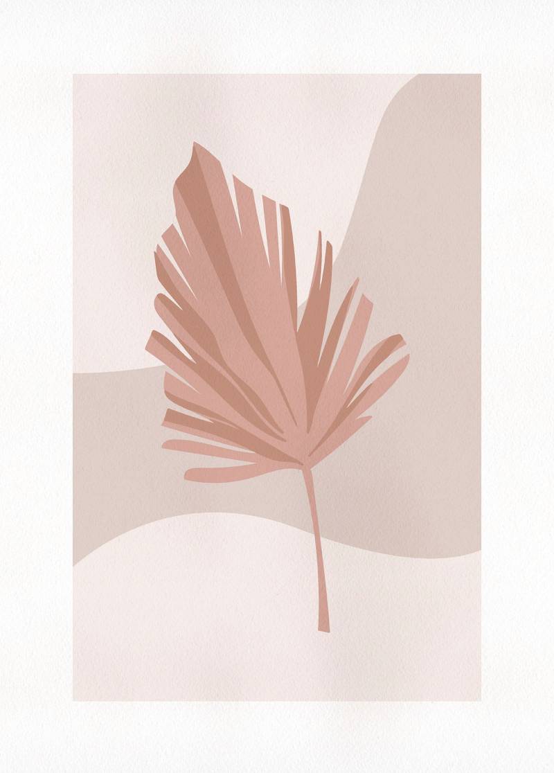 Komar Wandbild »Minimalist Leaf Lover«, (1 St.), Deutsches Premium-Poster Fotopapier mit seidenmatter Oberfläche und hoher Lichtbeständigkeit. Für fotorealistische Drucke mit gestochen scharfen Details und hervorragender Farbbrillanz. von Komar