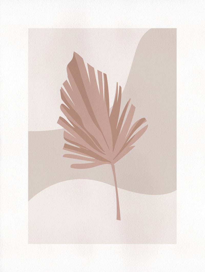 Komar Wandbild »Minimalist Leaf Lover«, (1 St.), Deutsches Premium-Poster Fotopapier mit seidenmatter Oberfläche und hoher Lichtbeständigkeit. Für fotorealistische Drucke mit gestochen scharfen Details und hervorragender Farbbrillanz. von Komar