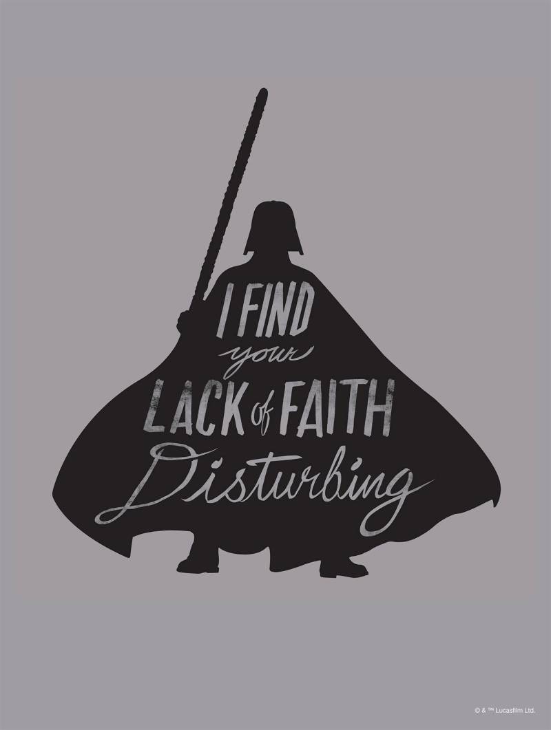 Komar Bild »Star Wars Silhouette Quotes Vader«, Disney, (1 St.), Wandbild zur Dekoration im Kinderzimmer - ohne Rahmen von Komar