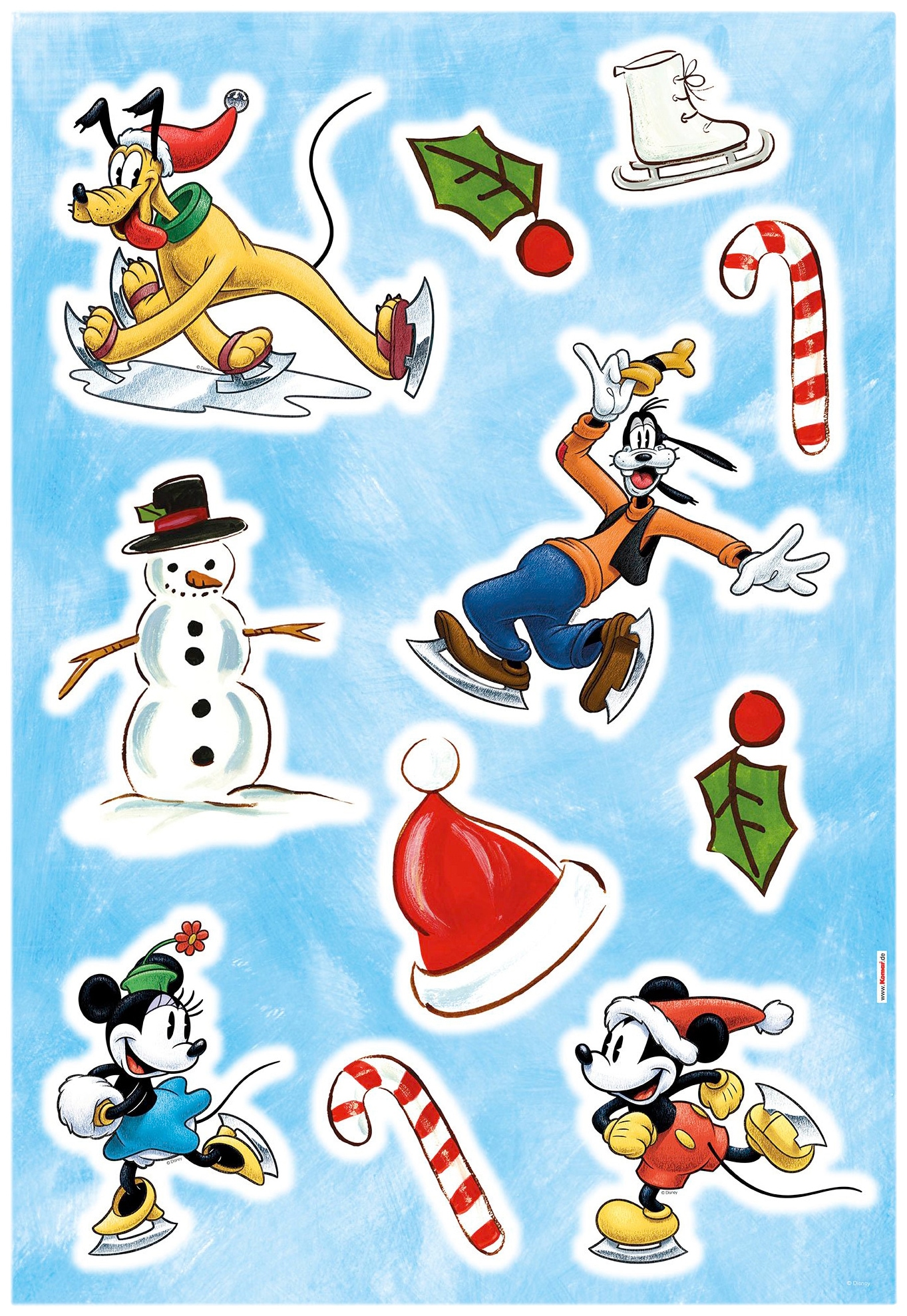 Komar Wandtattoo »Mickey Ice Slide - Grösse 50 x 70 cm«, selbstklebend, Wandsticker, Kinderzimmer von Komar