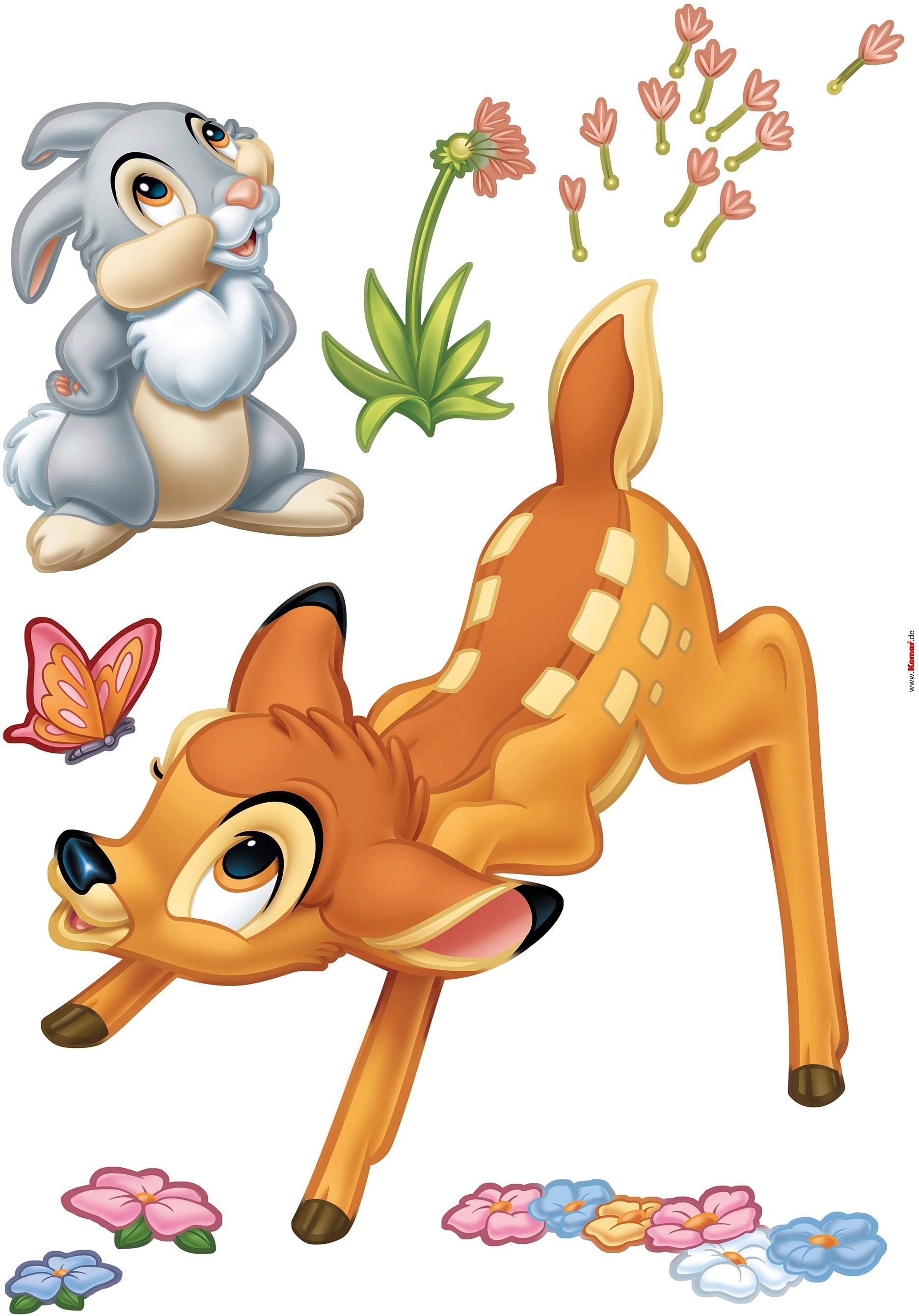 Komar Wandtattoo »Bambi - Grösse 50 x 70 cm«, (17 St.), selbstklebend, Wandsticker, Kinderzimmer von Komar