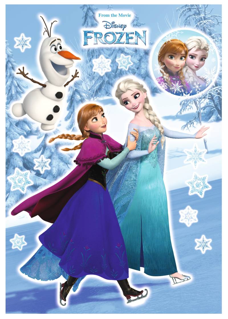 Komar Wandtattoo »Anna und Elsa«, (15 St.), 50x70 cm (Breite x Höhe), selbstklebendes Wandtattoo von Komar