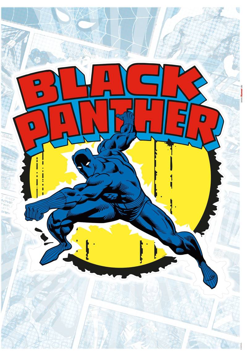 Komar Wandtattoo »Black Panther Comic Classic - Grösse 50 x 70 cm«, (1 St.), selbstklebend, Wandsticker, Kinderzimmer von Komar