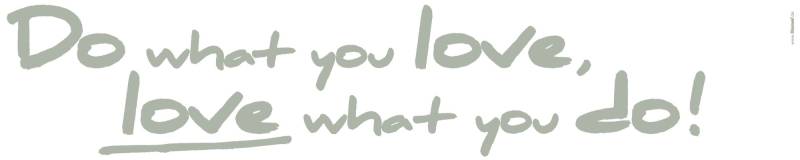 Komar Wandtattoo »Do what you love... - Grösse 14 x 70 cm«, (2 St.), selbstklebend, Wandsticker von Komar