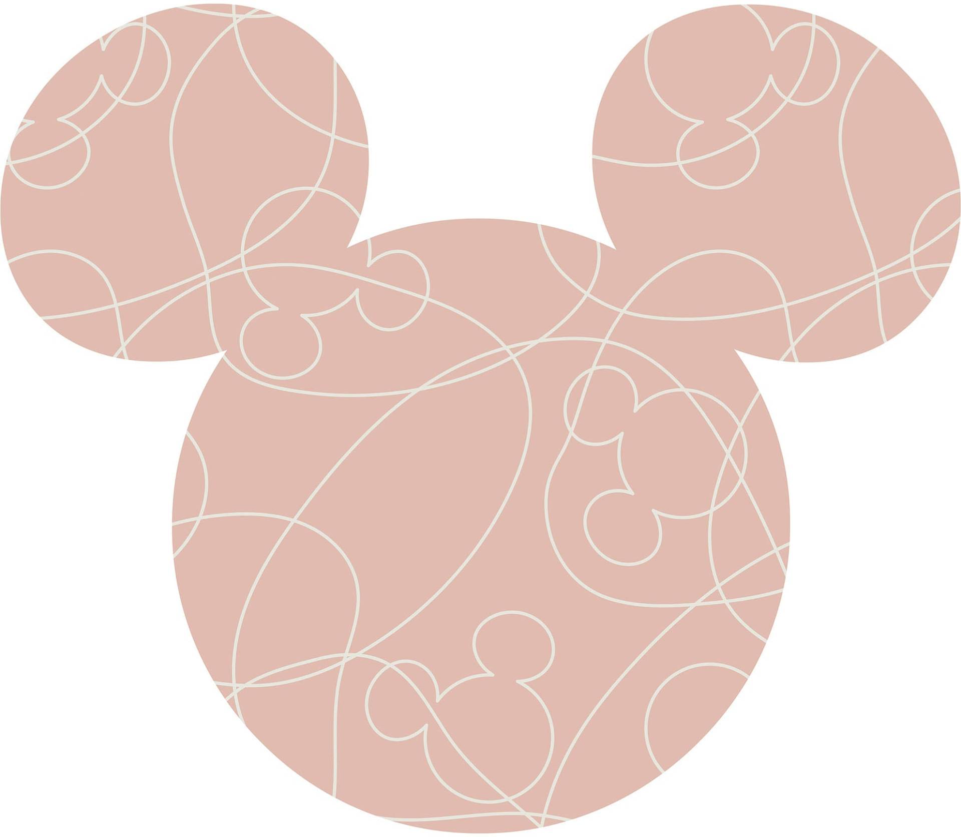 Komar Wandtattoo »Mickey Head Knotted - Grösse 125 x 125 cm«, (1 St.), rund und selbstklebend von Komar