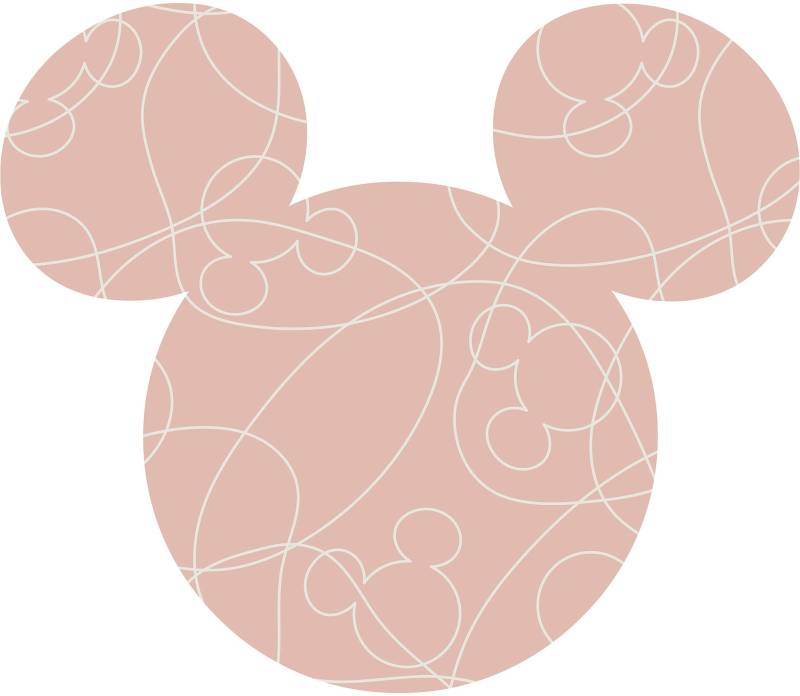 Komar Wandtattoo »Mickey Head Knotted«, (1 St.), 125x125 cm (Breite x Höhe), rund und selbstklebend von Komar