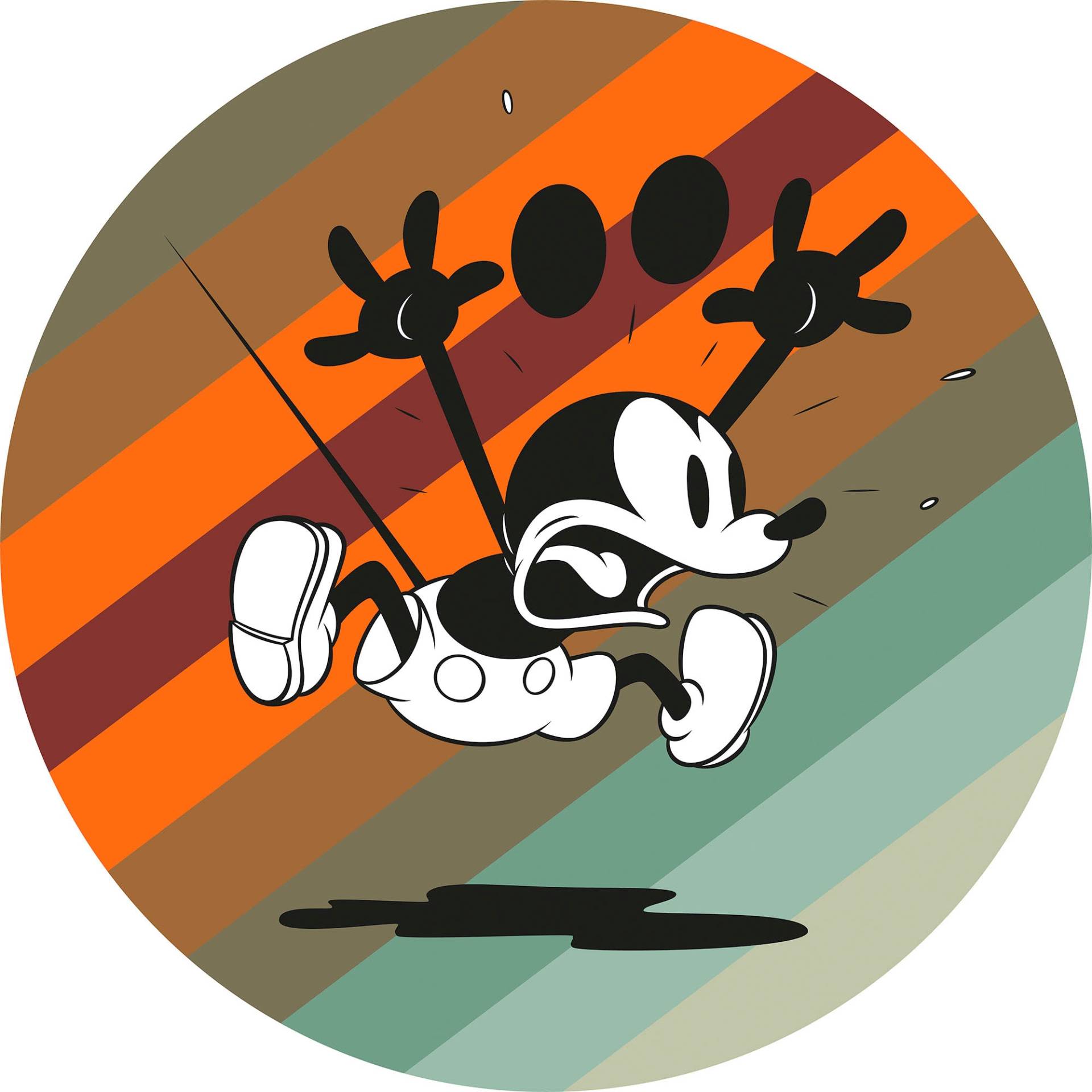 Komar Wandtattoo »Mickey Mouse up and away«, (1 St.), 125x125 cm (Breite x Höhe), rund und selbstklebend von Komar