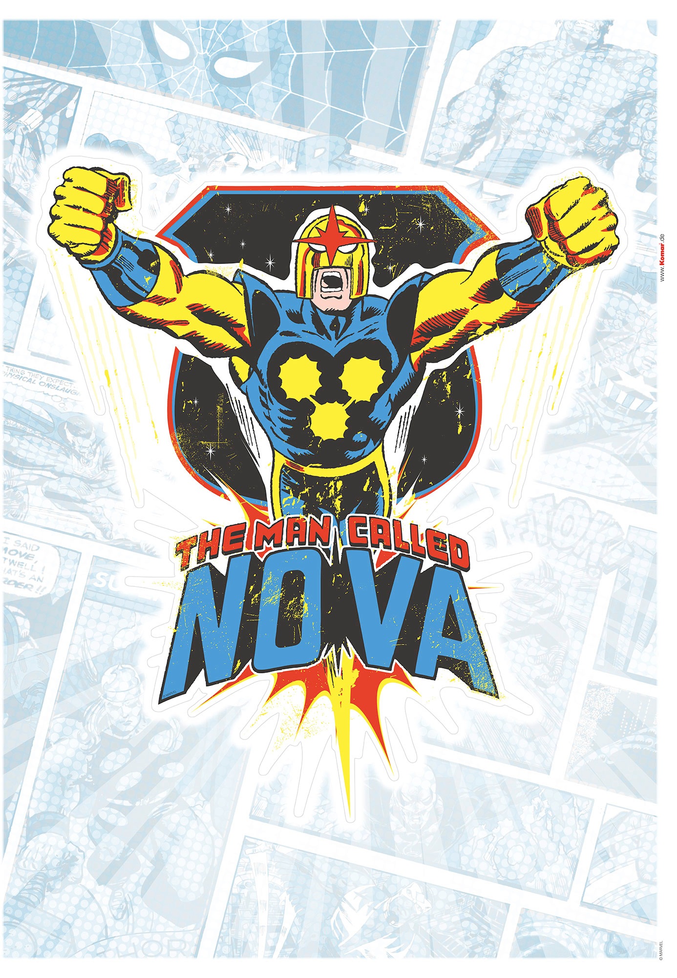 Komar Wandtattoo »Nova Comic Classic - Grösse 50 x 70 cm«, (1 St.), selbstklebend, Wandsticker, Kinderzimmer von Komar