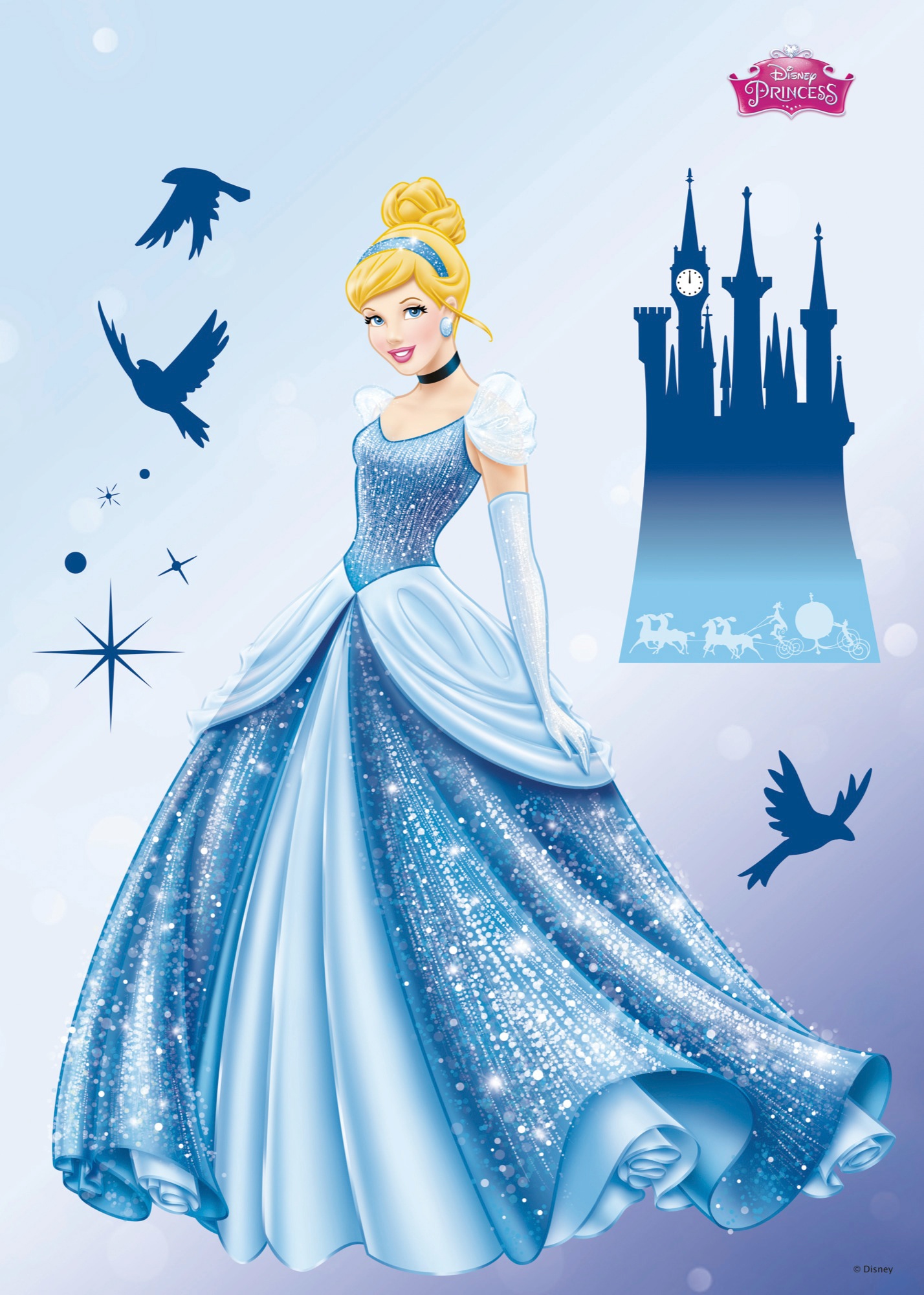 Komar Wandtattoo »Princess Dream«, (10 St.), 50x70 cm (Breite x Höhe), selbstklebendes Wandtattoo von Komar