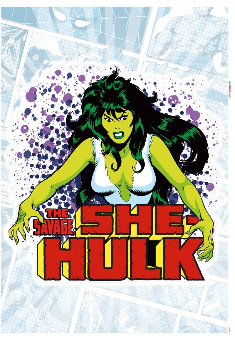 Komar Wandtattoo »She-Hulk Comic Classic - Grösse 50 x 70 cm«, (1 St.), selbstklebend, Wandsticker, Kinderzimmer von Komar