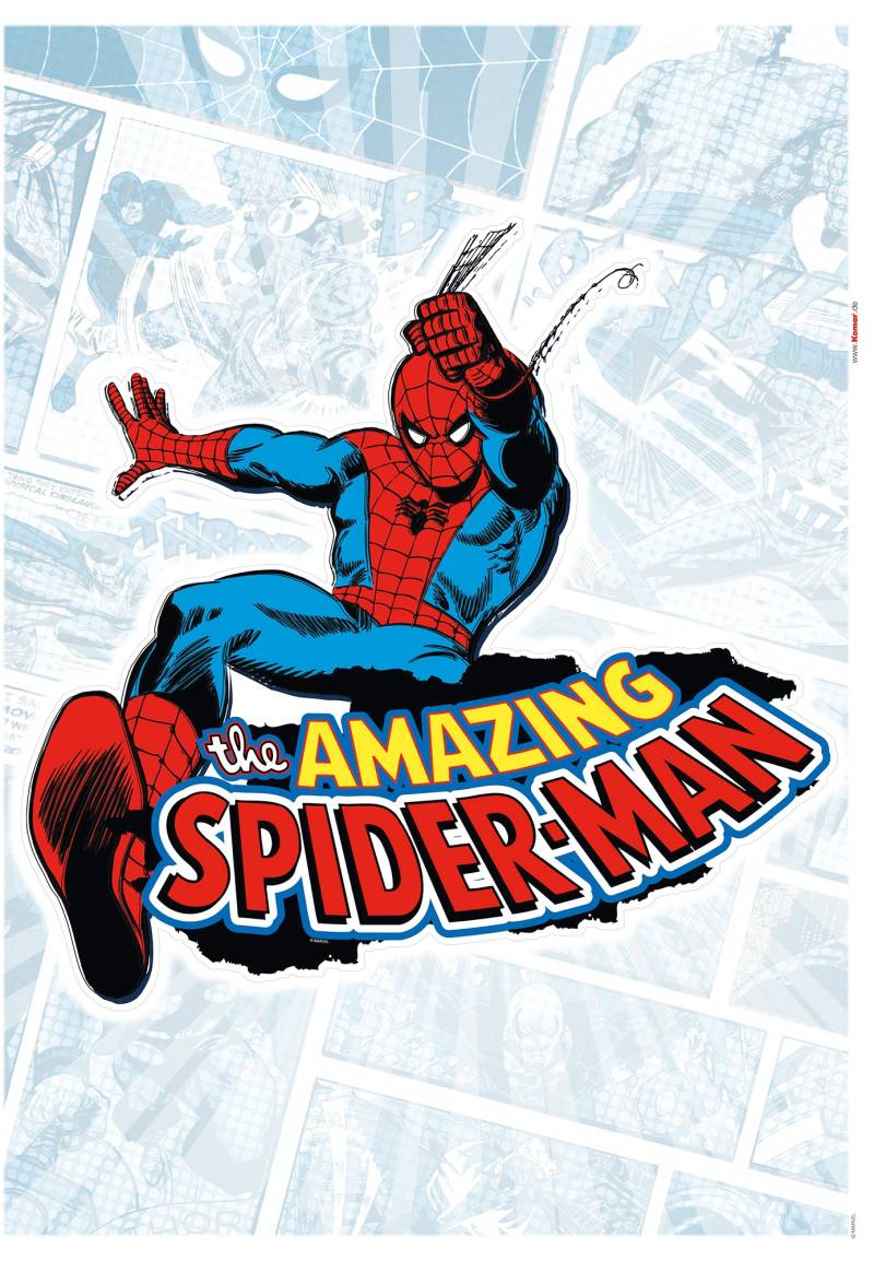 Komar Wandtattoo »Spider-Man Comic Classic«, (1 St.), 50x70 cm (Breite x Höhe), selbstklebendes Wandtattoo von Komar