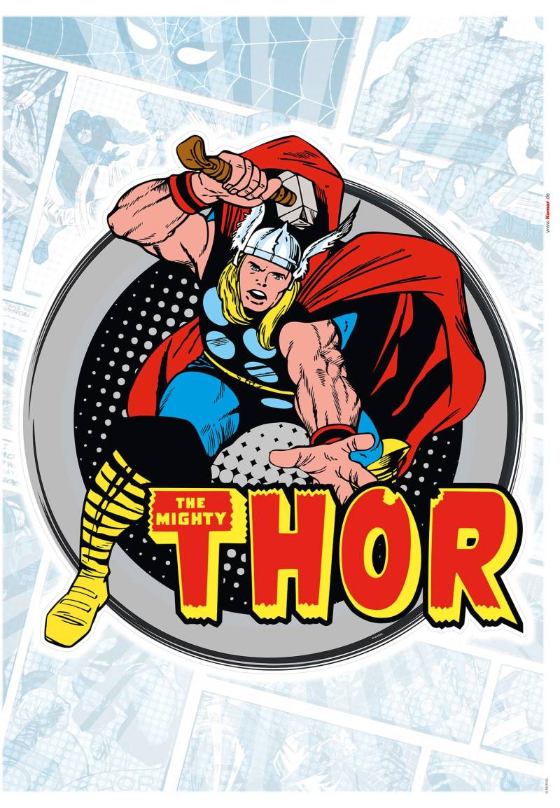 Komar Wandtattoo »Thor Comic Classic«, (1 St.), 50x70 cm (Breite x Höhe), selbstklebendes Wandtattoo von Komar