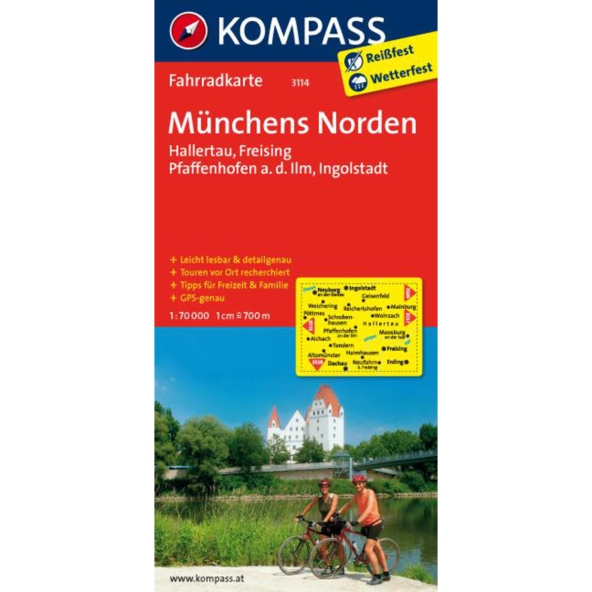 Kompass Verlag Münchens Norden 3114 Fahrradkarte von Kompass Verlag