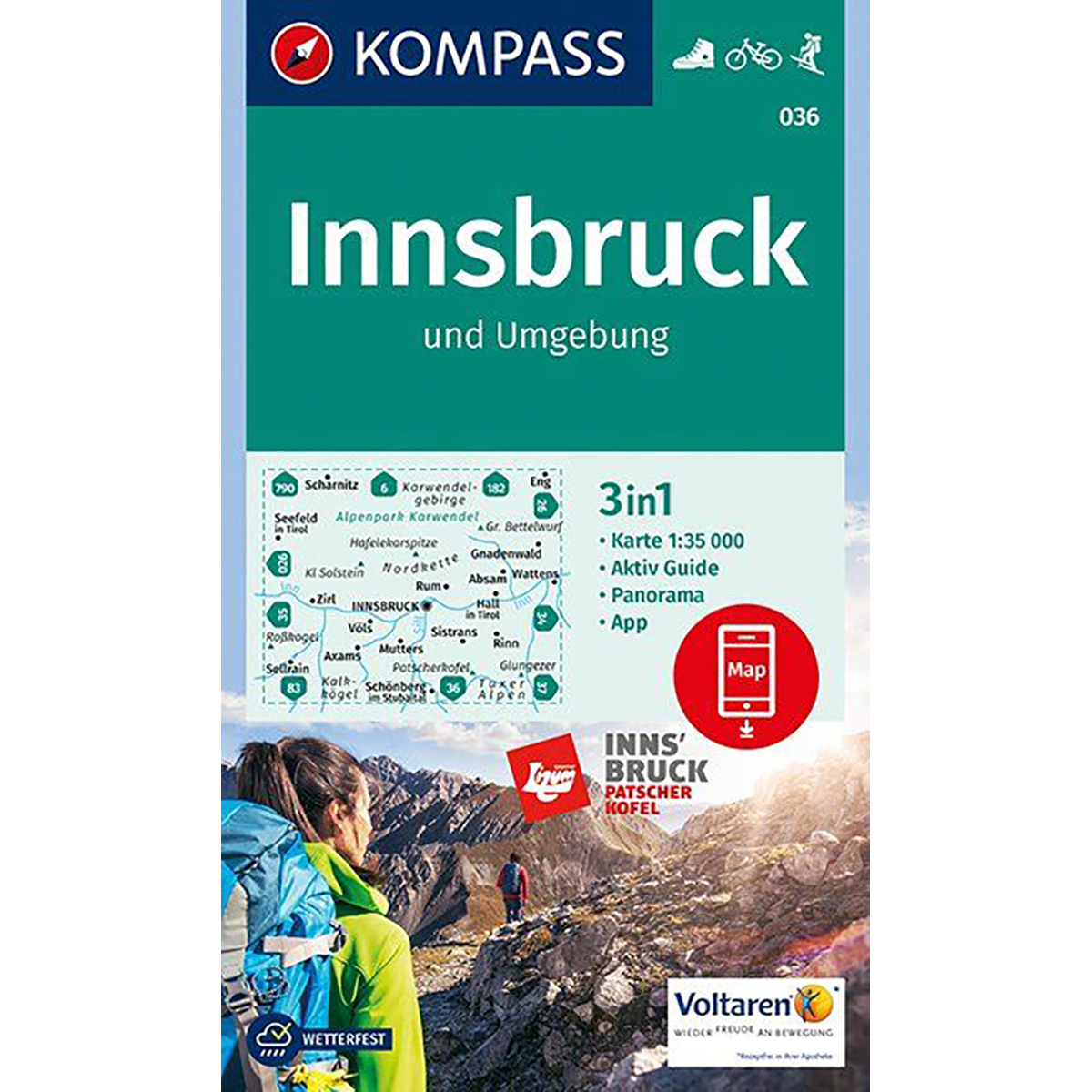 Kompass Verlag WK 036 Innsbruck und Umgebung von Kompass Verlag