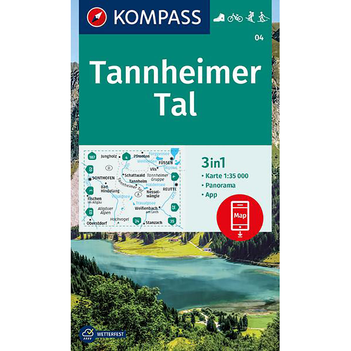 Kompass Verlag WK 04 Tannheimer Tal von Kompass Verlag