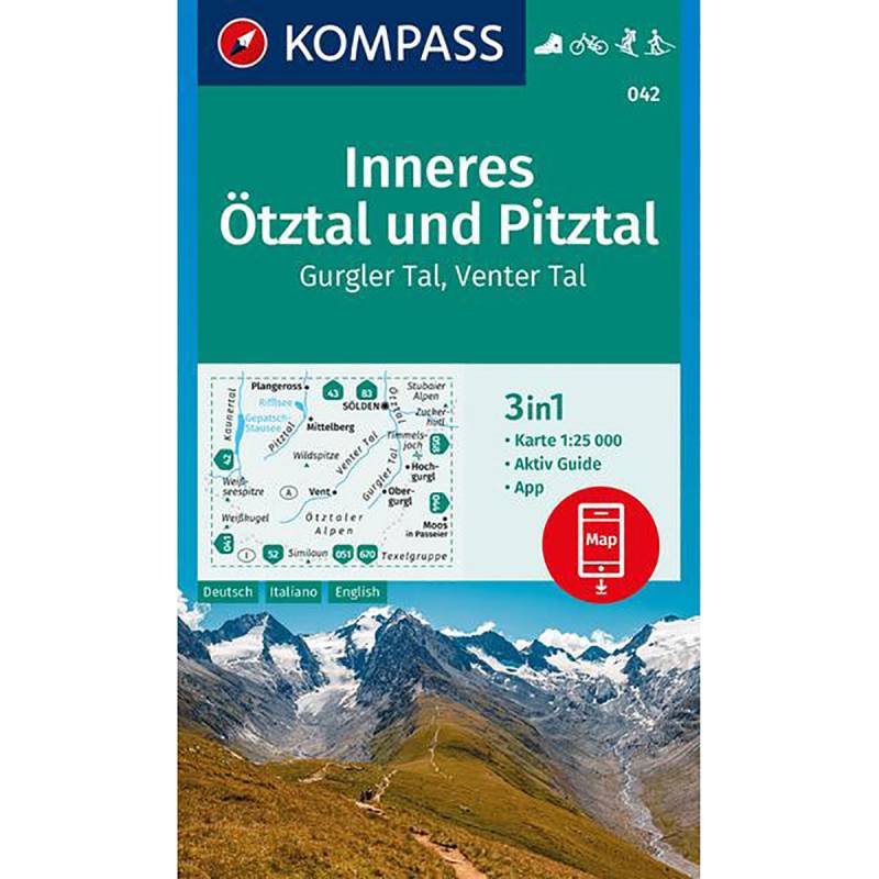 Kompass Verlag WK 042 Inneres Ötztal und Pitztal von Kompass Verlag