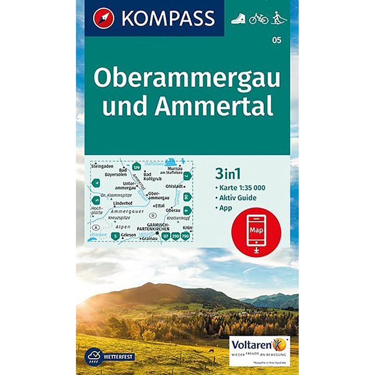 Kompass Verlag WK 05 Oberammergau und Ammertal von Kompass Verlag